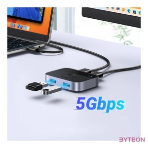 Switch USB 3.0 (2x2) Ugreen CM757, 5 Gbps  2x USB cable 1.5m