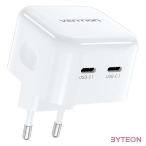 Vention FBPW0-EU USB(CC) GaN (35W,35W) mains charger (white)
