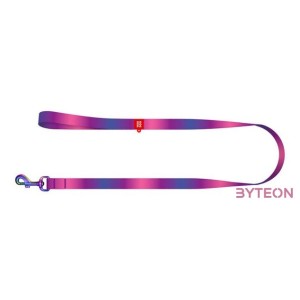 WAUDOG gradient nylon dog leash, 15mm wide, 122cm long, purple