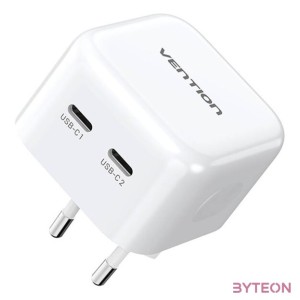 Vention FBPW0-EU USB(CC) GaN (35W,35W) mains charger (white)