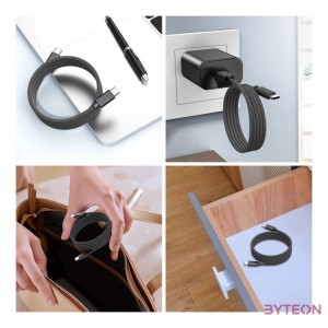 Choetech XCC-1052 USB-C USB-C mágneses kábel, PD 240W 1.2m (fekete)