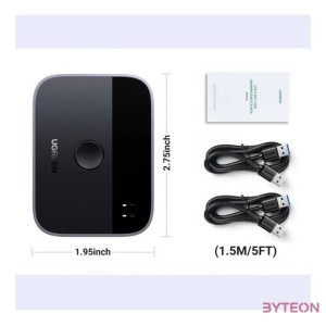 Switch USB 3.0 (2x2) Ugreen CM757, 5 Gbps  2x USB cable 1.5m