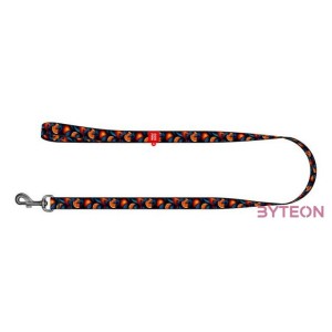 Nylon dog leash, pattern Oranges length 122 cm Waudog