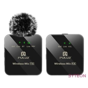 Wireless Lavalier Microphone PULUZ 1 TX  1 RX