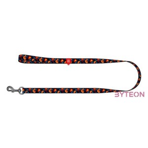 Nylon dog leash, pattern Oranges length 122 cm Waudog