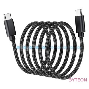 Choetech XCC-1052 USB-C USB-C mágneses kábel, PD 240W 1.2m (fekete)