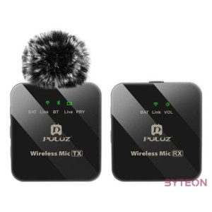 Wireless Lavalier Microphone PULUZ 1 TX  1 RX