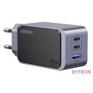 Ugreen Nexode Air 65W wall charger, USB  2x USB-C (gray)
