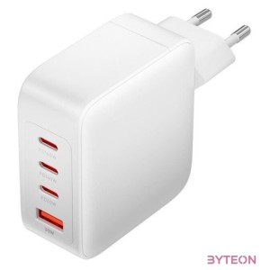 Wall charger, Vention, FEIW0-EU,  3xUSB-C, USB- A, 140W,140W,30W,18W, GaN (white)