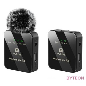Wireless Lavalier Microphone PULUZ 1 TX  1 RX
