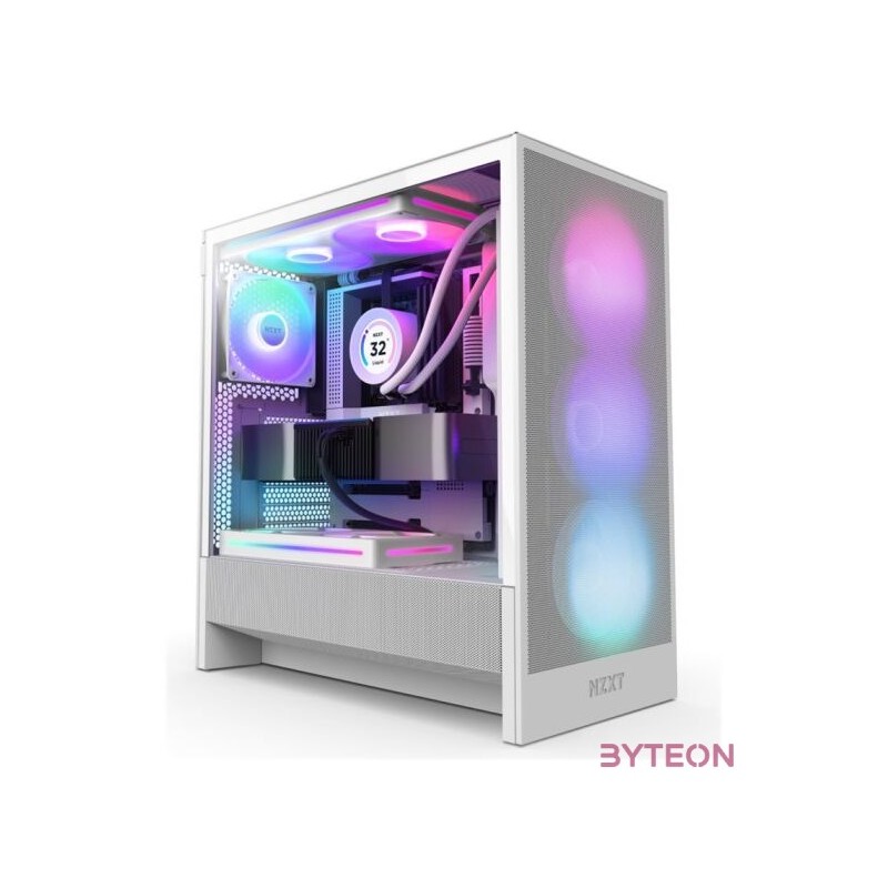 NZXT PC case H5 Flow RGB 2024 white