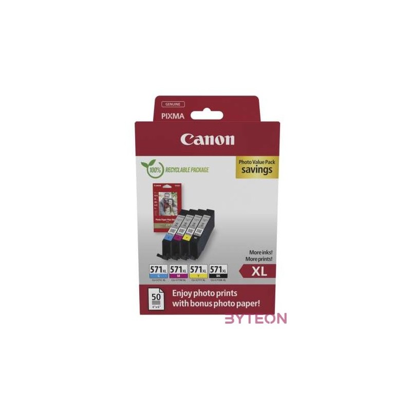 CANON CLI-571XL Ink Cartridge C,M,Y,BK