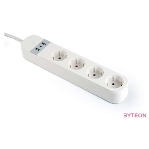 GEMBIRD Smart power strip with USB charg