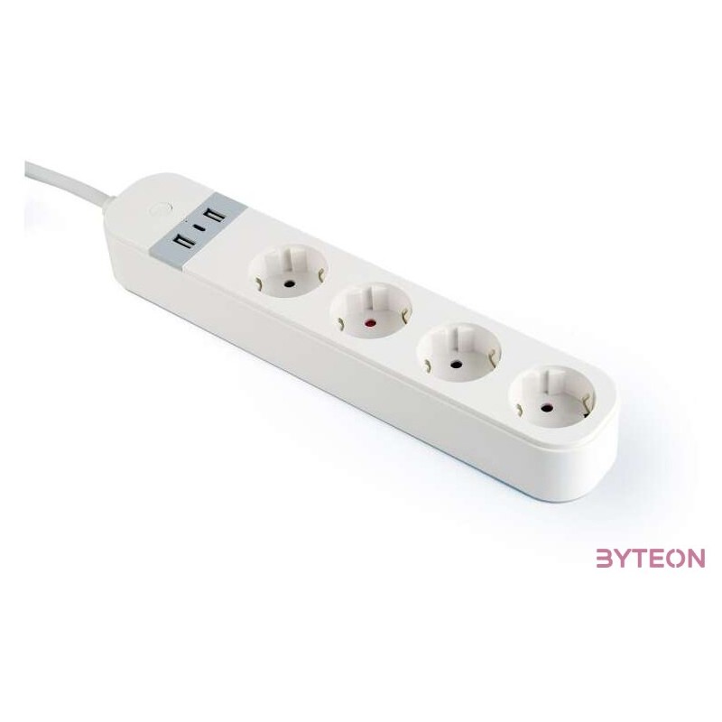 GEMBIRD Smart power strip with USB charg