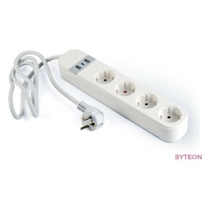 GEMBIRD Smart power strip with USB charg