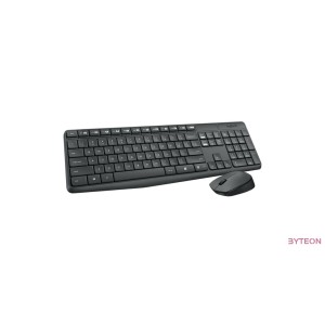 Logitech MK235 (US, Vez.nélküli) - Fekete