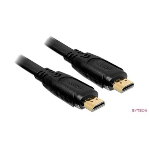Delock HDMI male Ethernettel - HDMI male - Fekete 5m