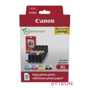 CANON CLI-551XL Ink Cartridge C,M,Y,BK