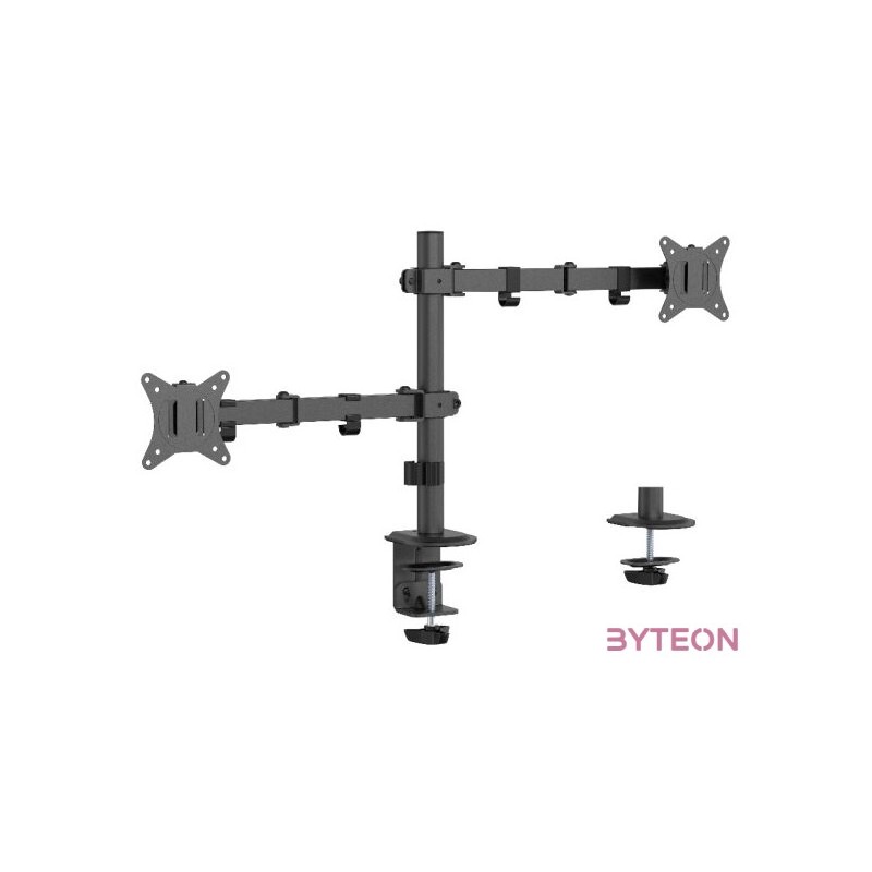 GEMBIRD Adjustable desk mounted double