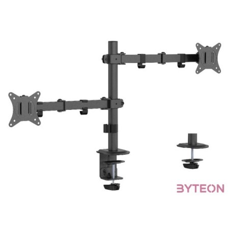 GEMBIRD Adjustable desk mounted double