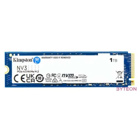 KINGSTON 1000G NV3 M.2 2280 PCIe 4.0 SSD