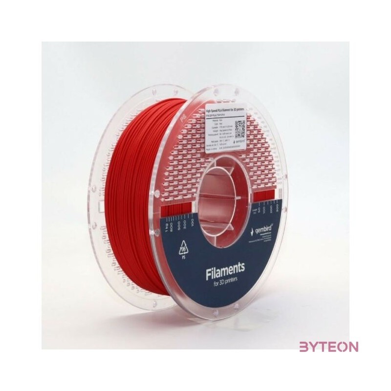 GEMBIRD High Speed PLA filament red 1kg