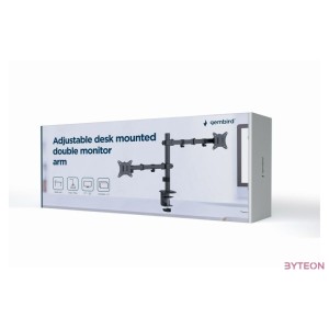 GEMBIRD Adjustable desk mounted double