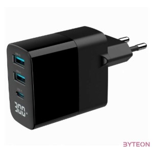 GEMBIRD 3-port 30W GaN USB fast charger