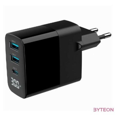 GEMBIRD 3-port 30W GaN USB fast charger