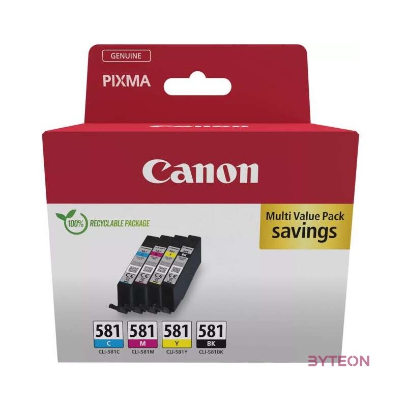 CANON CLI-581 Ink Cartridge C,M,Y,BK