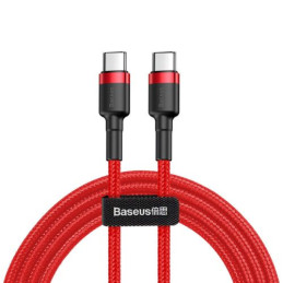 Baseus  Cafule USB Type-C - USB Type-C QC3.0 cable 1m Red