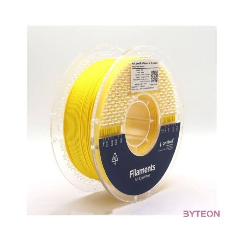 GEMBIRD High Speed PLA filament yellow