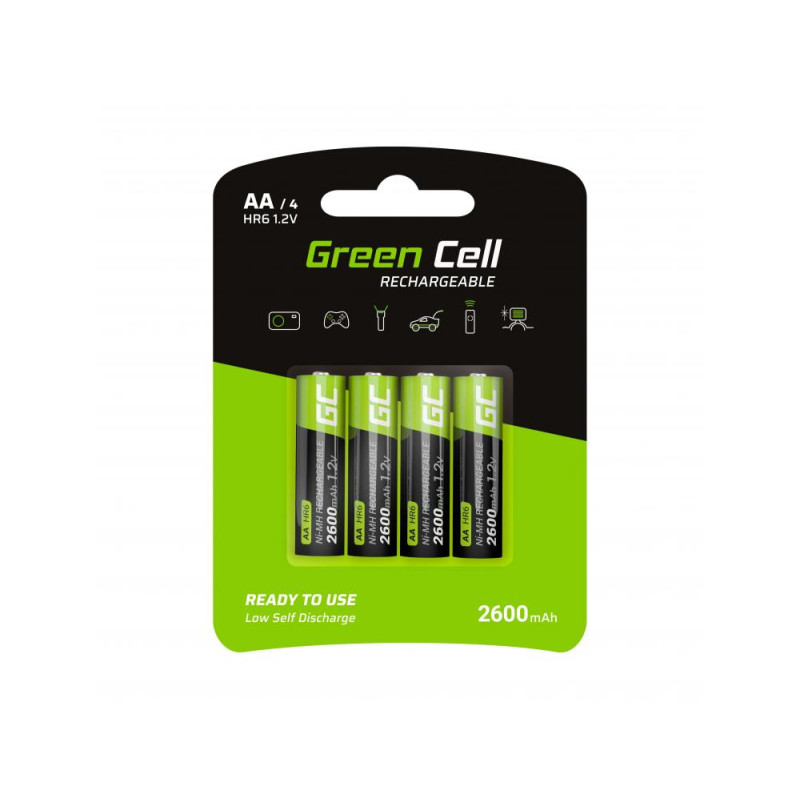 Green Cell GR01 AA (R6) 2600mAh akkumulátor 4db