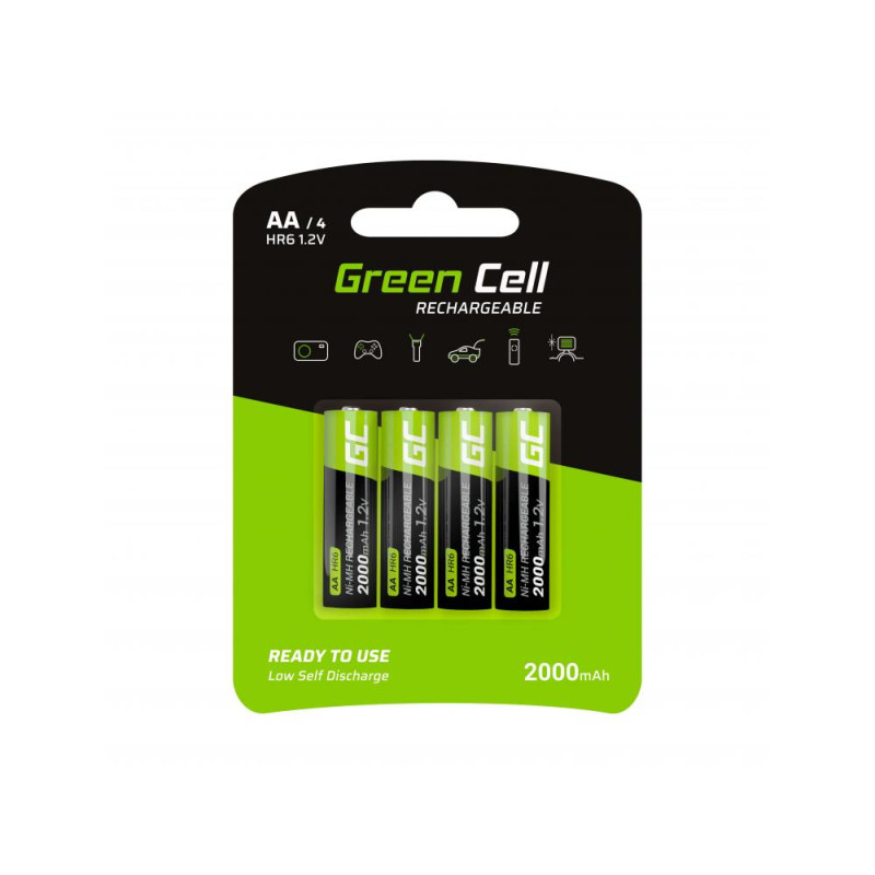 Green Cell GR02 AA (R6) 2000mAh akkumulátor 4db