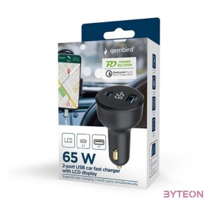 GEMBIRD 2-port USB car fast charger