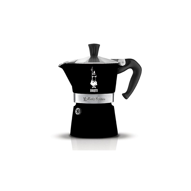 Bialetti Moka Express Colour 3 személyes fekete kotyogós kávéfőző