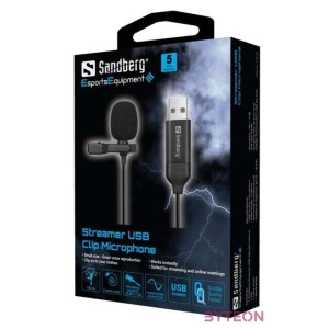 SANDBERG Streamer USB Clip Microphone