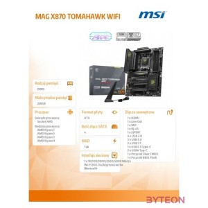 MSI MAG X870 TOMAHAWK WIFI AM5 MB