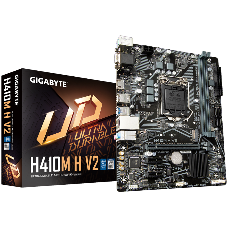 Gigabyte H410M H V2 alaplap Intel H410 LGA 1200 Micro ATX