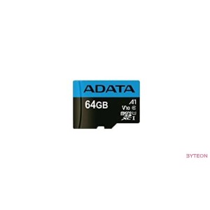 ADATA microSDHC 64GB Premier (Class10, UHS-I U1 A1) R/W: 85/25 MB/s SD adapterrel