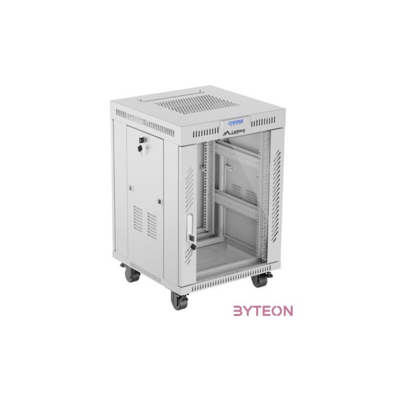 LANBERG rack cabinet 15U 600x600 glass