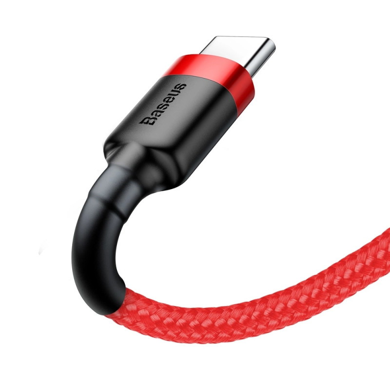 Baseus Cafule USB kábel 0,5 M USB 2.0 USB A USB C Vörös