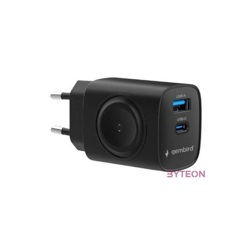 GEMBIRD 2-in-1 20W charger black
