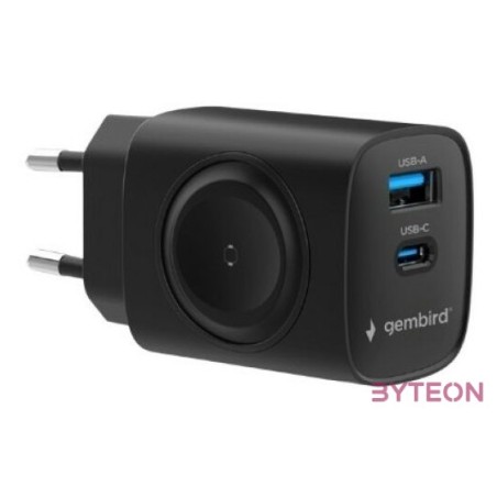GEMBIRD 2-in-1 20W charger black