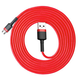 Baseus CAMKLF-C09 USB kábel 2 M USB A Micro-USB B Vörös