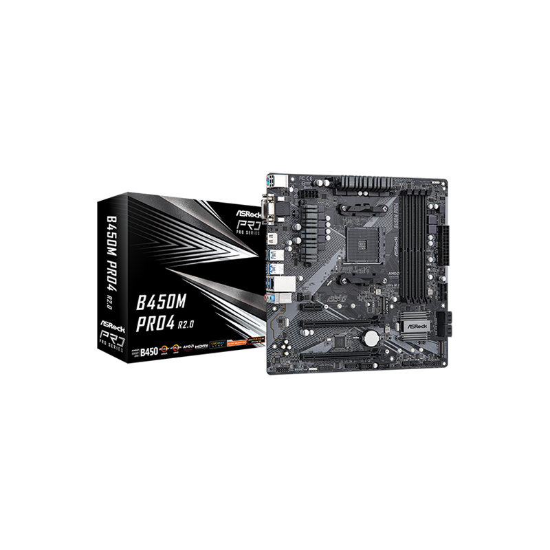 Asrock B450M Pro4 R2.0 (AM4)