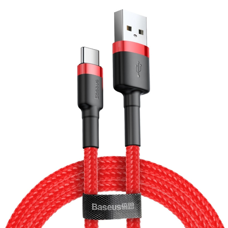 Baseus Cafule USB kábel 2 M USB 2.0 USB A USB C Vörös