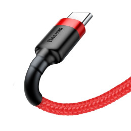 Baseus Cafule USB kábel 2 M USB 2.0 USB A USB C Vörös