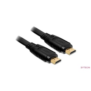 Delock HDMI male Ethernettel - HDMI male - Fekete 5m