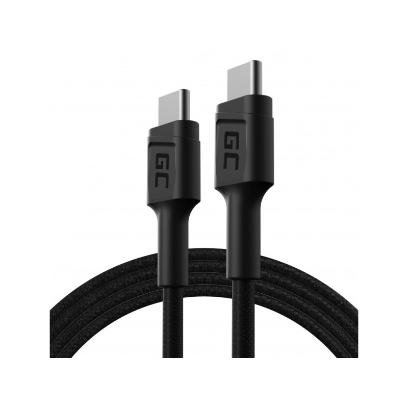 Green Cell KABGC30 USB kábel 1,2 M USB 2.0 USB C Fekete